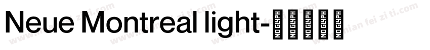 Neue Montreal light字体转换